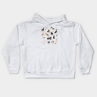 Various Dogs Pattern Kids Hoodie